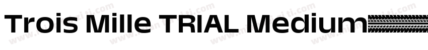 Trois Mille TRIAL Medium字体转换